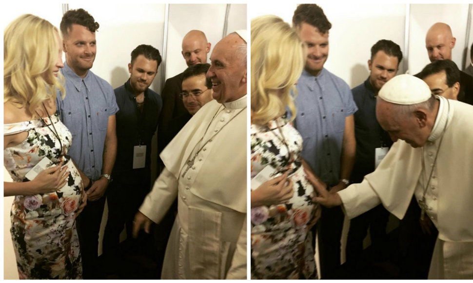Candice Accolos susitikimas su popiežiumi Pranciškumi
