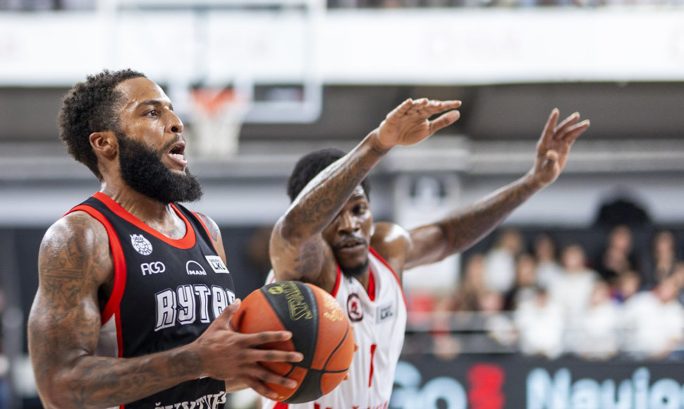 LKl rungtynės: Vilniaus „Rytas“ - Mažeikių „M Basket Dalamode“. R.J. Cole'as