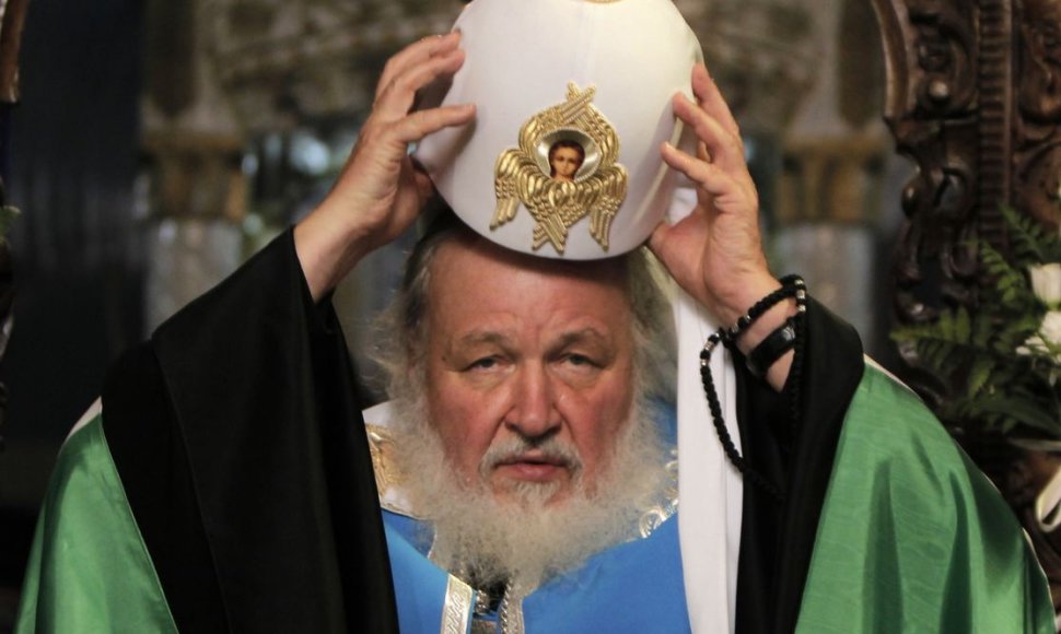 Rusijos stačiatikių bažnyčios vadovas patriarchas Kirilas I