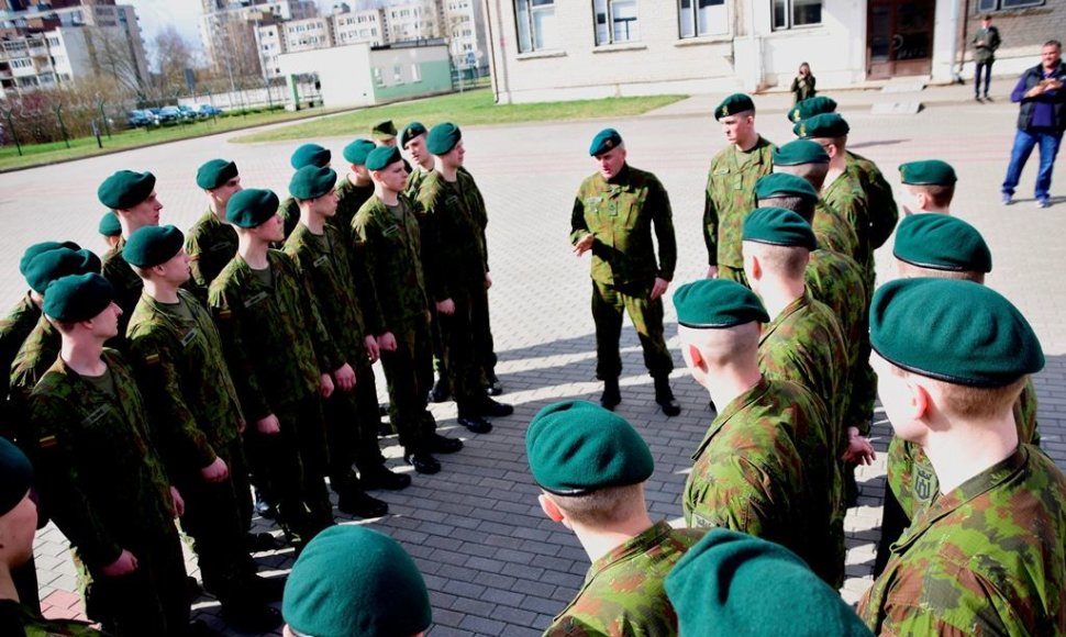 Išleistuvės Štabo batalione Vilniuje