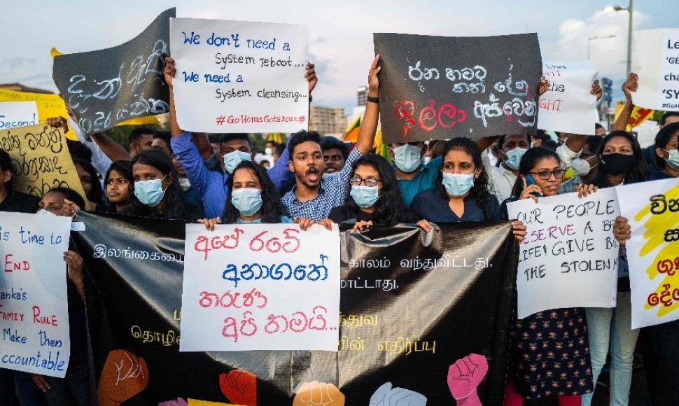 Protestas Šri Lankoje