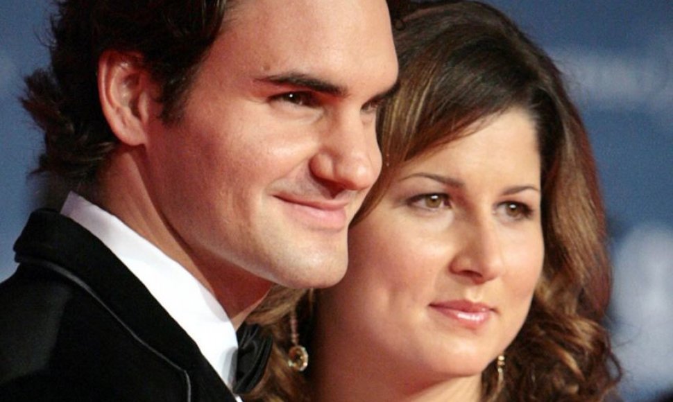 Roger Federeris su žmona Mirka