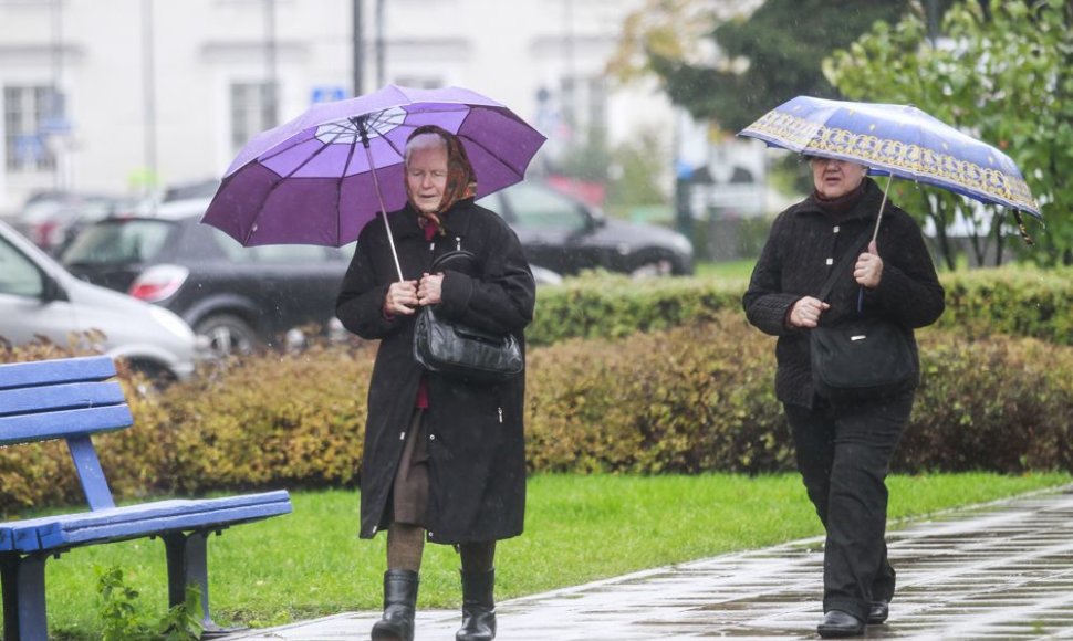 Lietingas šeštadienis Vilniuje