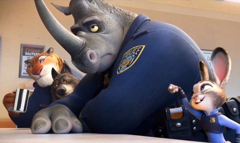 Kadras iš animacinio filmo „Zootropolis“