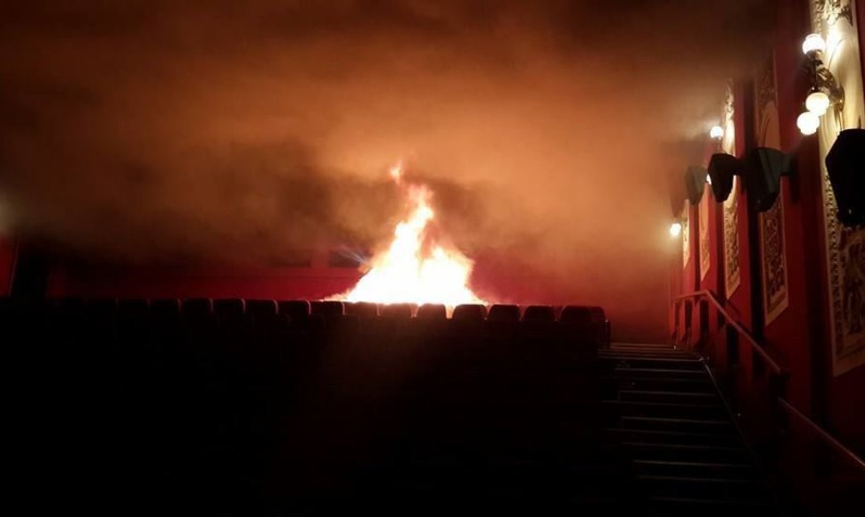 Kijevo kino teatre – gaisras.