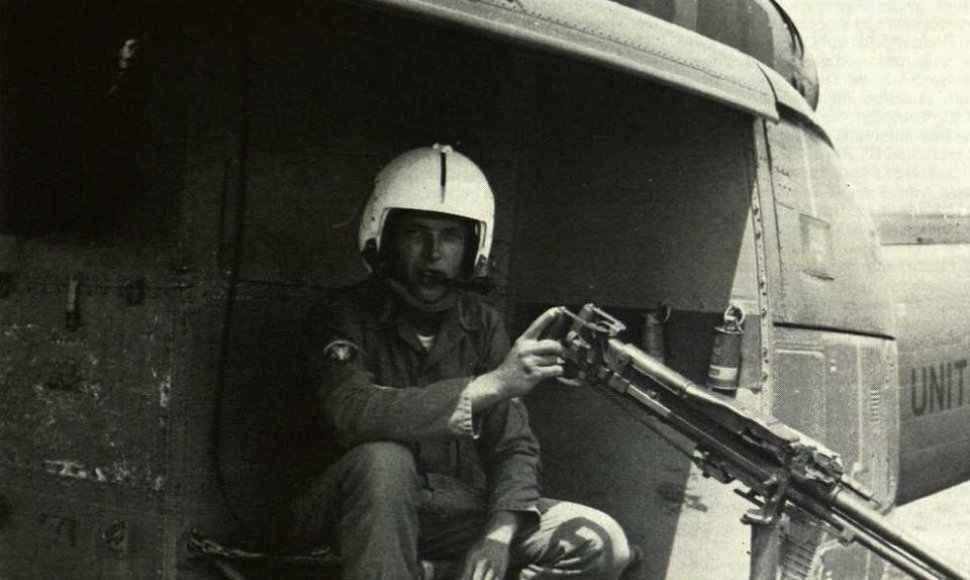 Vytis puošė Amerikos lietuvio Algimanto Reivyčio sraigtasparnį