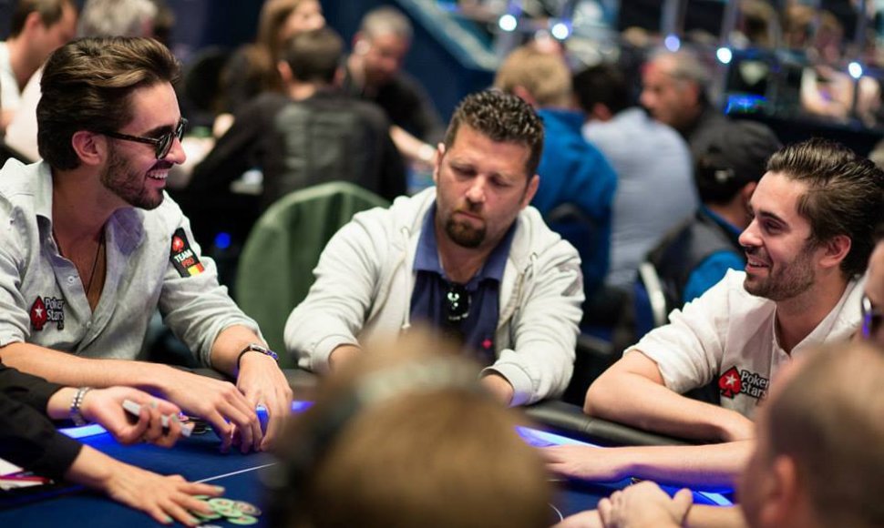 „PokerStars Pro“ komandos dvyniai Christophe De Meulderis (kairėje) ir Matthiasas De Meulderis