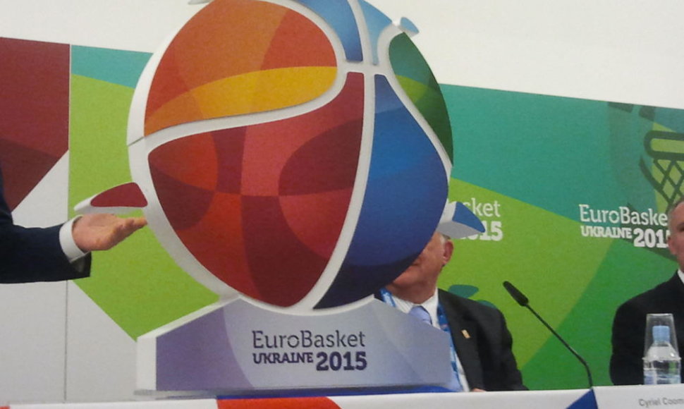 Eurobasket 2015 pristatymas - čempionato emnblema