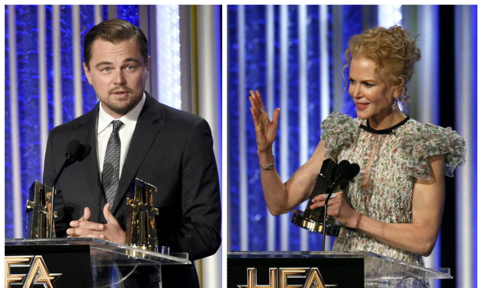 Leonardo DiCaprio ir Nicole Kidman