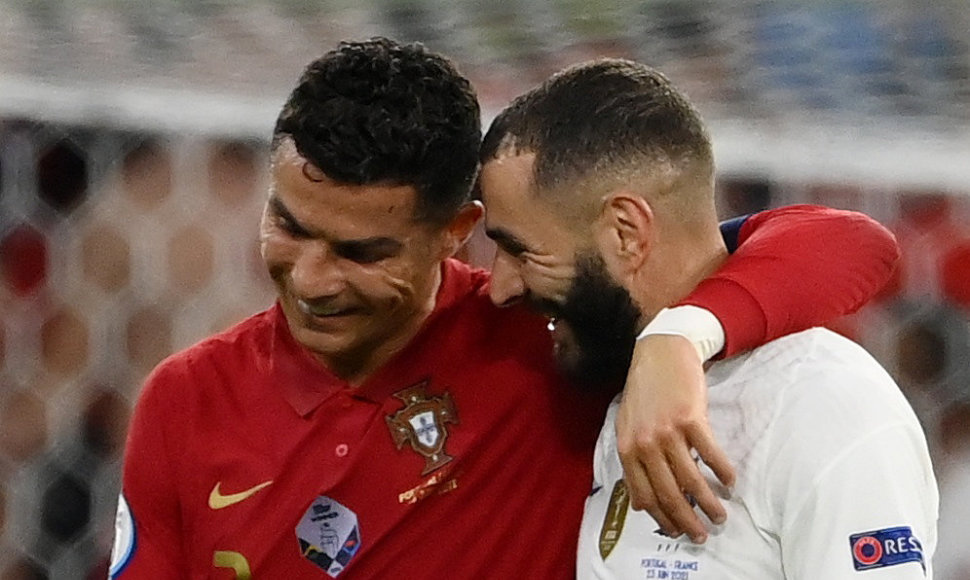 Cristiano Ronaldo ir Karimas Benzema