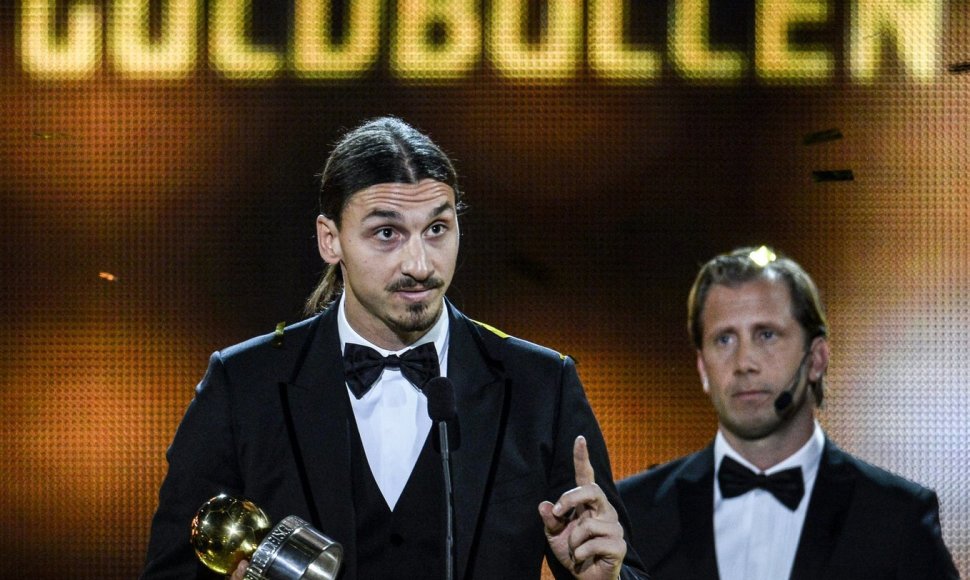 Zlatanas Ibrahimovičius apdovanojimų ceremonijoje