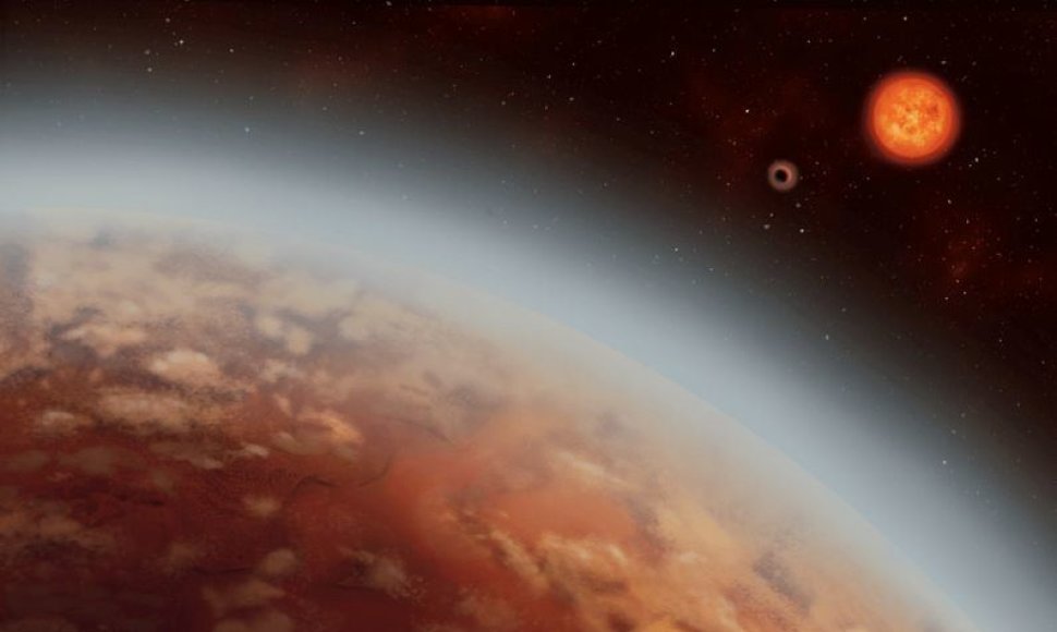 Egzoplanetos K2-18 b atmosferoje yra bent šiek tiek vandens garų