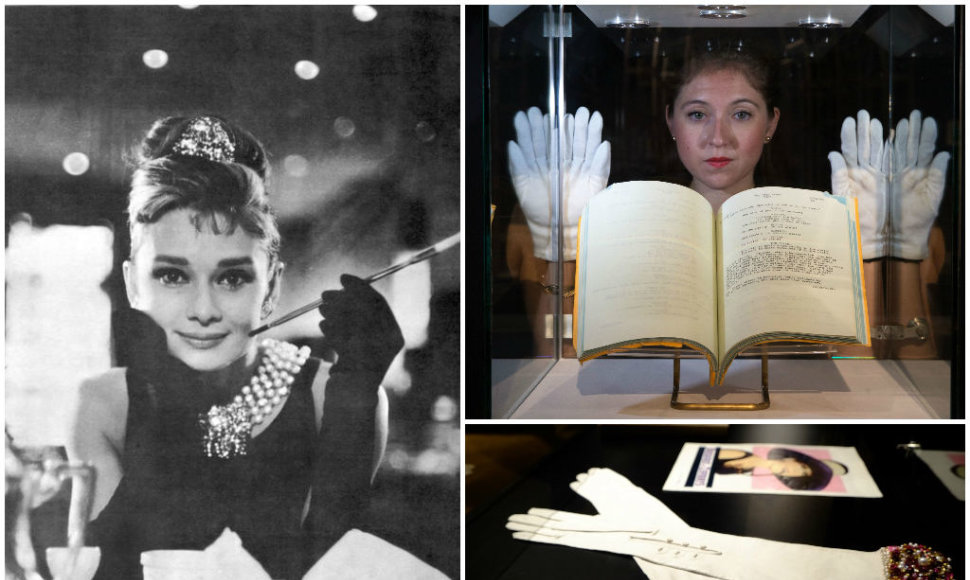 Aukcione parduoti asmeniniai Audrey Hepburn daiktai