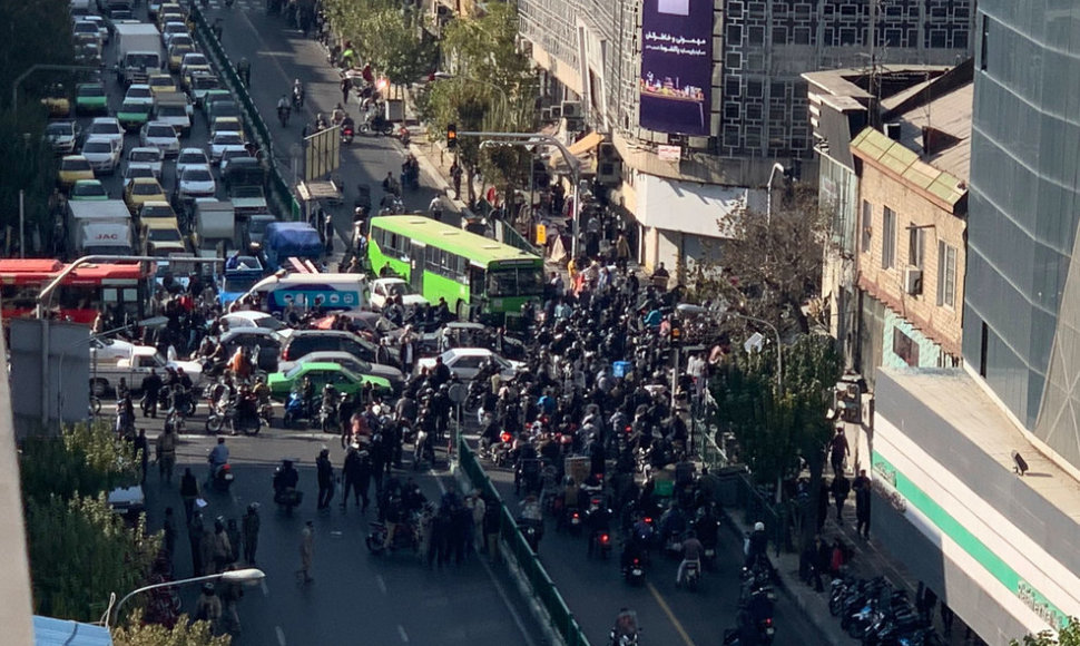 Protestuotojai Irane