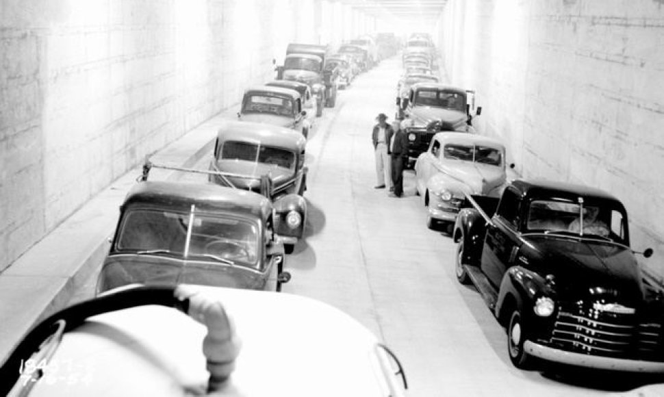 Automobiliai Sietle  1954 m.