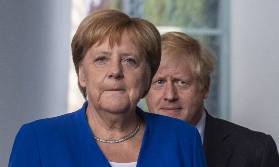Angela Merkel ir Borisas Johnsonas