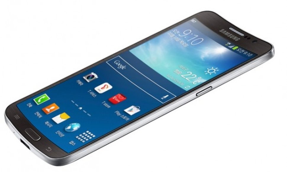 „Samsung“ išmanusis telefonas lenktu ekranu „Galaxy Round“