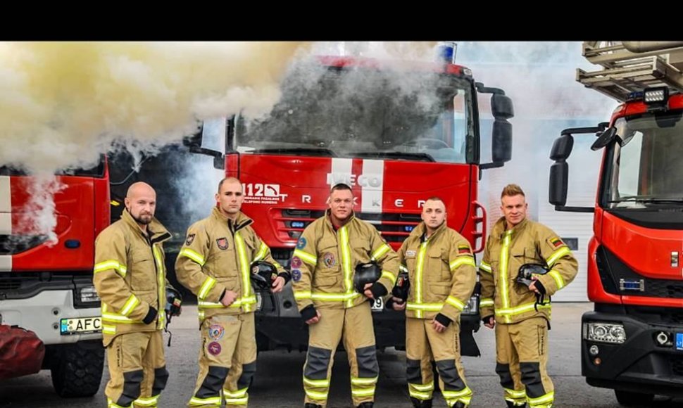 Lietuvos ugniagesių komanda Sakramente