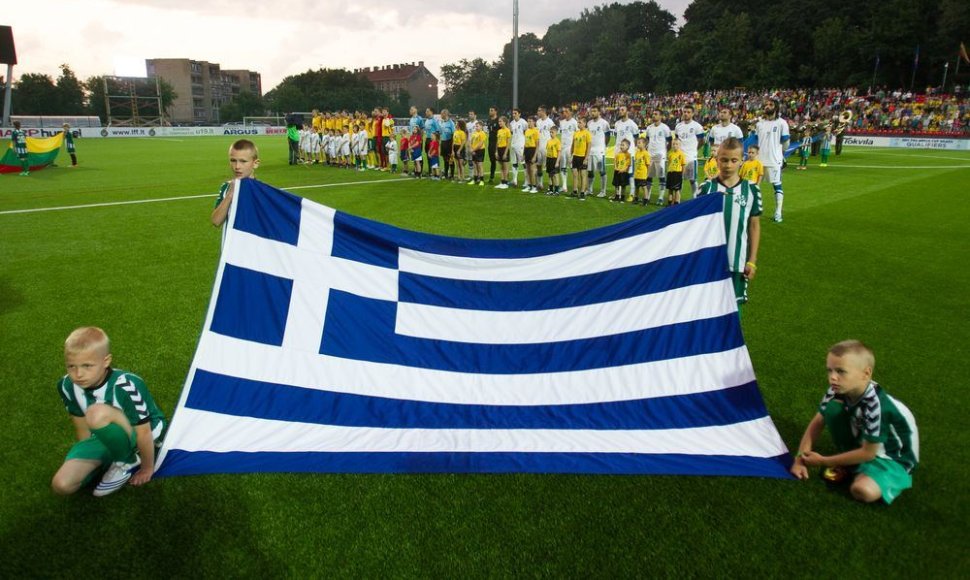 Lietuvos ir Graikijos futbolo rinktinių dvikova 