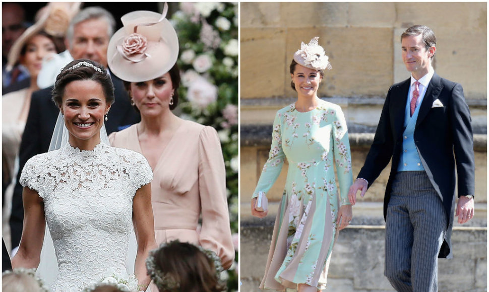 Kembridžo hercogienės Catherine sesuo Pippa Middleton su vyru Jamesu Matthewsu