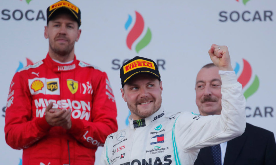 Azerbaidžane „Formulės 1“ lenktynes laimėjo Valtteri Bottas