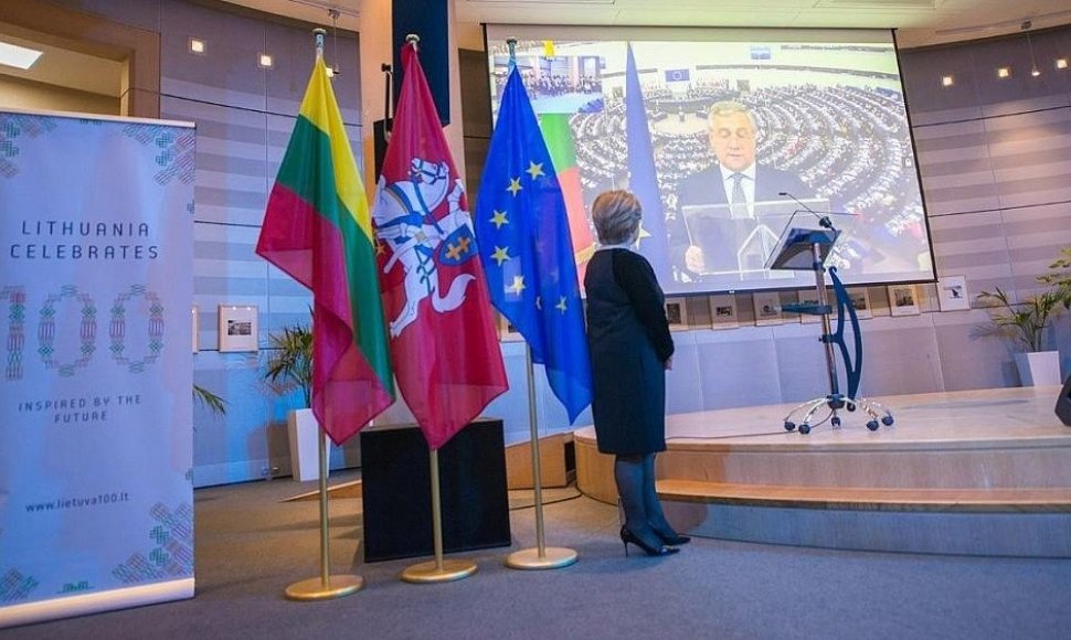 Europos Parlamente iškilmingai paminėtas Lietuvos Respublikos šimtmetis. 