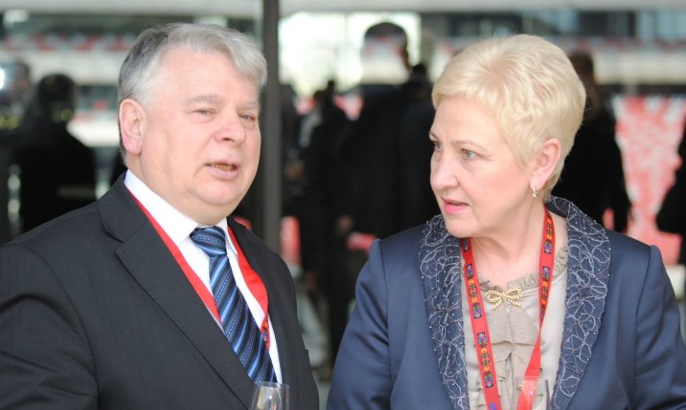 Seimo pirmininkė Irena Degutienė ir Lenkijos Senato pirmininkas Bogdanas Borusewiczius