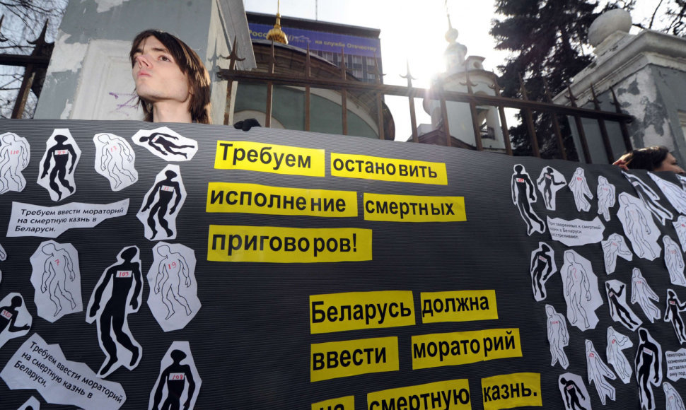Protestas prieš mirties bausmės taikymą Baltarusijoje