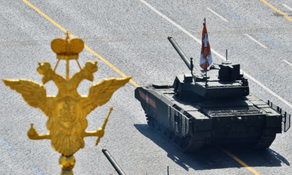 T-14 „Armata“. Karinis paradas Maskvos Raudonojoje aikštėje