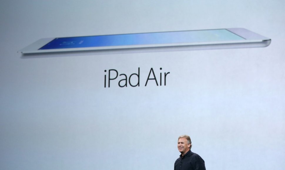 „Apple“ viceprezidentas Philipas W.Schilleris pristato „iPad Air“