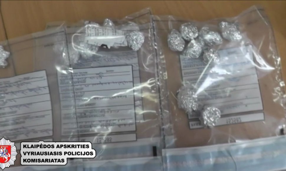 Klaipėdos apskrities policija susėmė narkotikų platintojus
