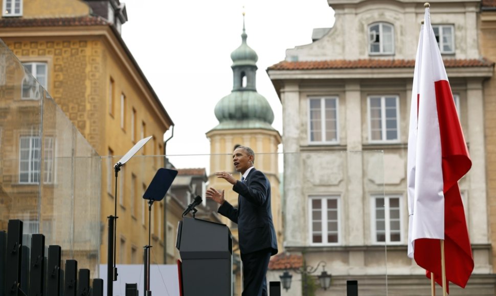 Baracko Obamos kalba Varšuvoje