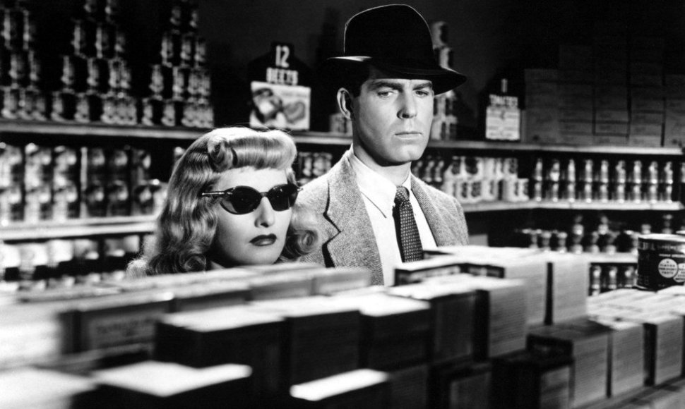 Film noir etalonu laikoma Billio Wilderio juosta „Dviguba kompensacija“ (Double Indemnity,1944).