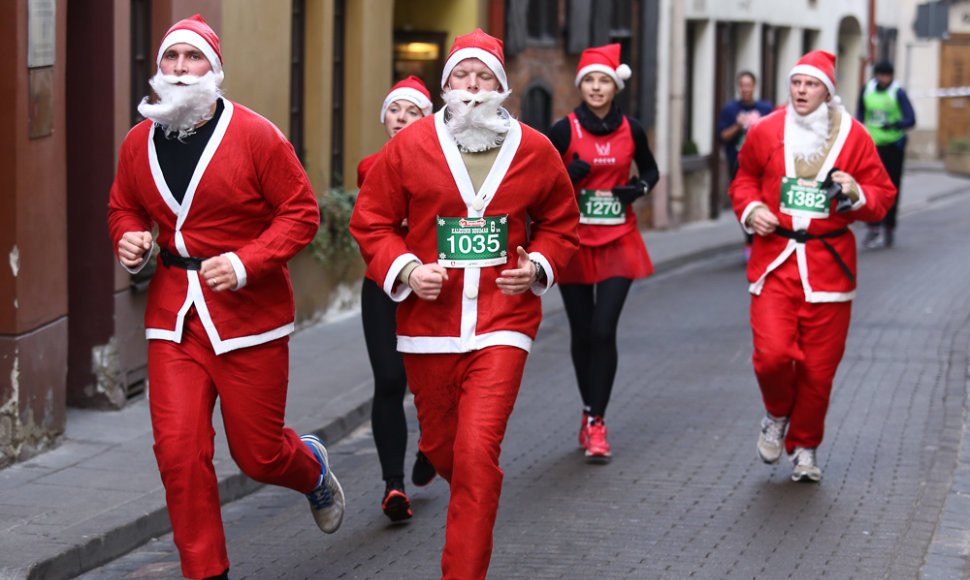 Vilniaus gatvėse – kalėdinis bėgimas