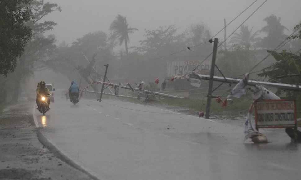 Taifūnas Hagupit pasiekė Filipinus 