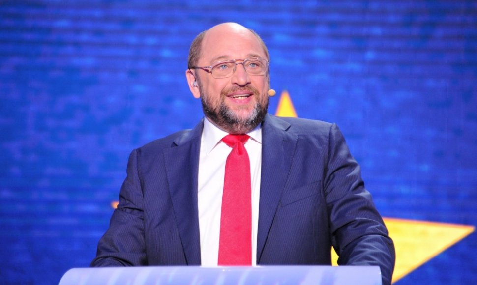 Socialistų kandidatas, Europos Parlamento pirmininkas Martin Schulzas
