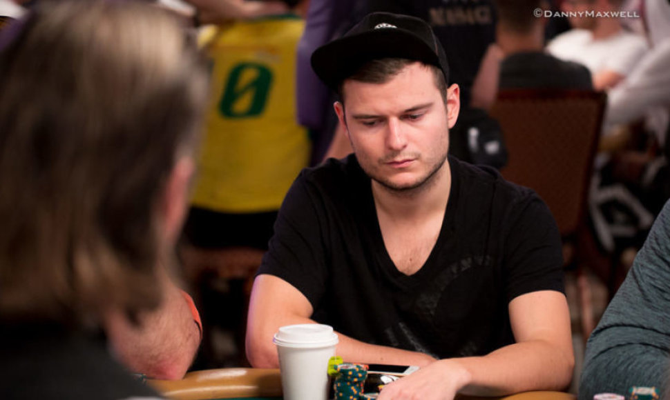 Laurynas Levinskas WSOP pagrindiniame turnyre / organizatorių nuotr.