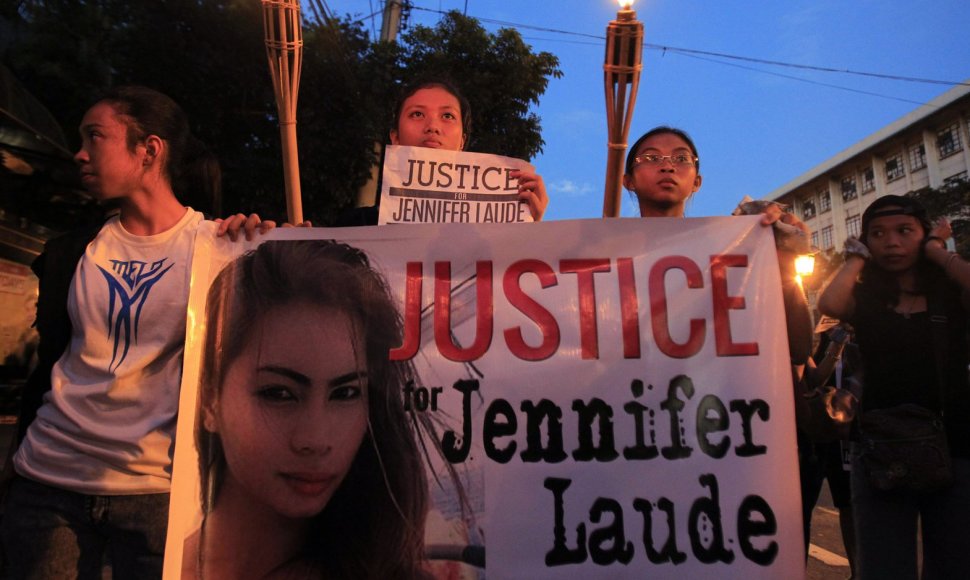 Protestas prieš Jennifer Laude nužudymą Filipinuose