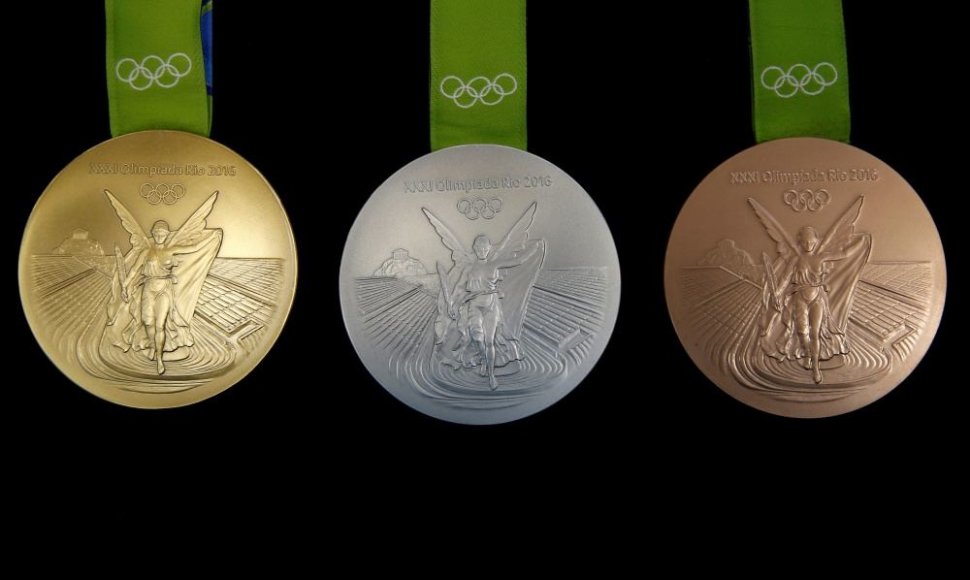 Pristatyti olimpinių žaidynių medaliai