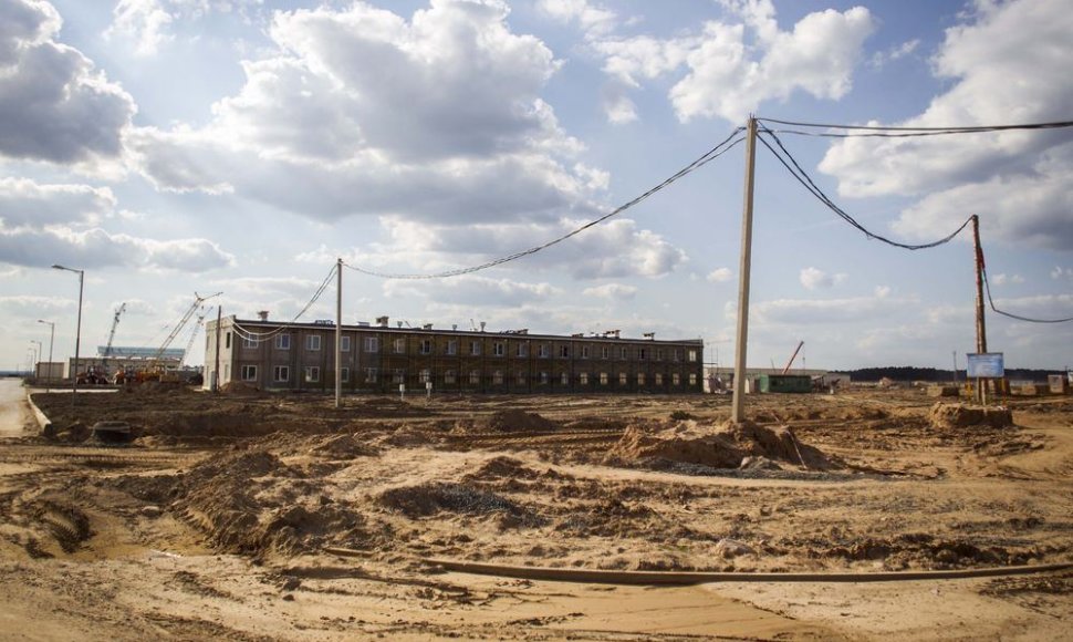 Būsimosios Baltarusijos atominės elektrinės vietoje.