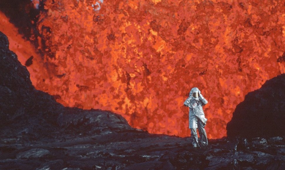 Kadras iš pagrindinės programos filmo „Meilė ir vulkanai“