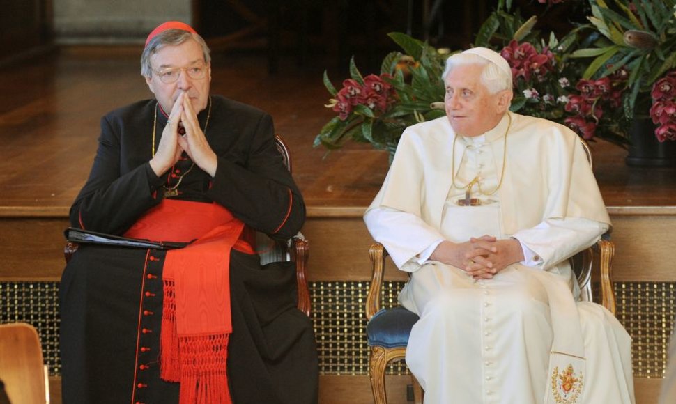 Kardinolas George'as Pellas ir popiežius Benediktas XVI