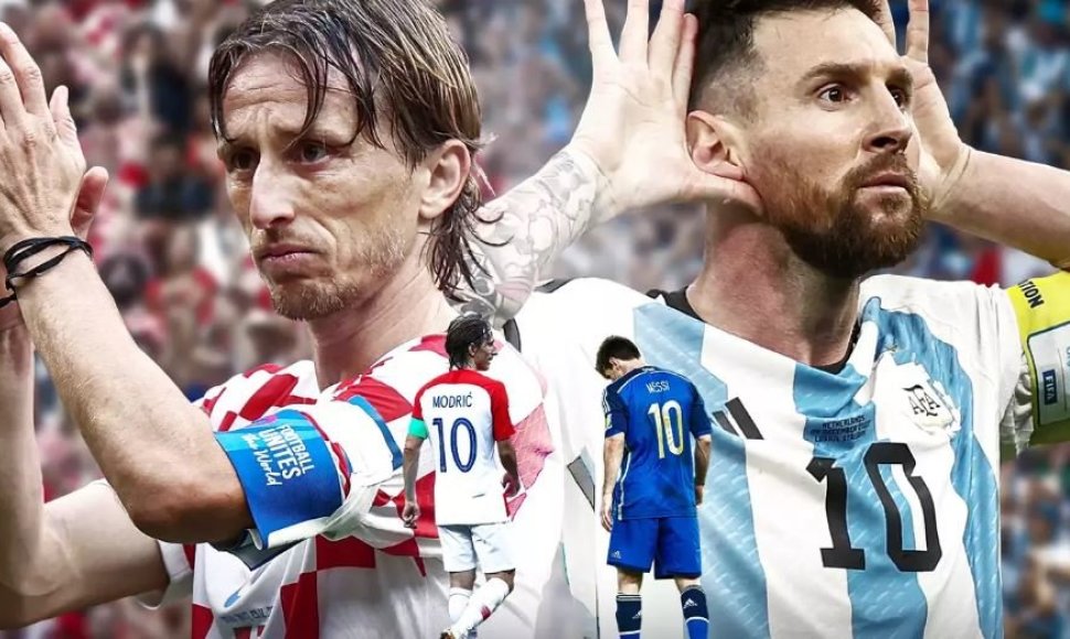 Luka Modričius ir Lionelis Messi