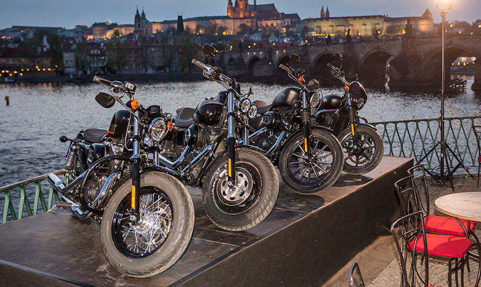 „Harley-Davidson“ renginio akimirka
