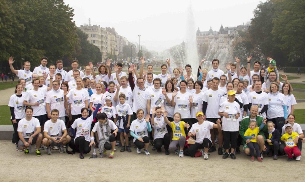 Bėgikai už Lietuvą Briuselio maratone