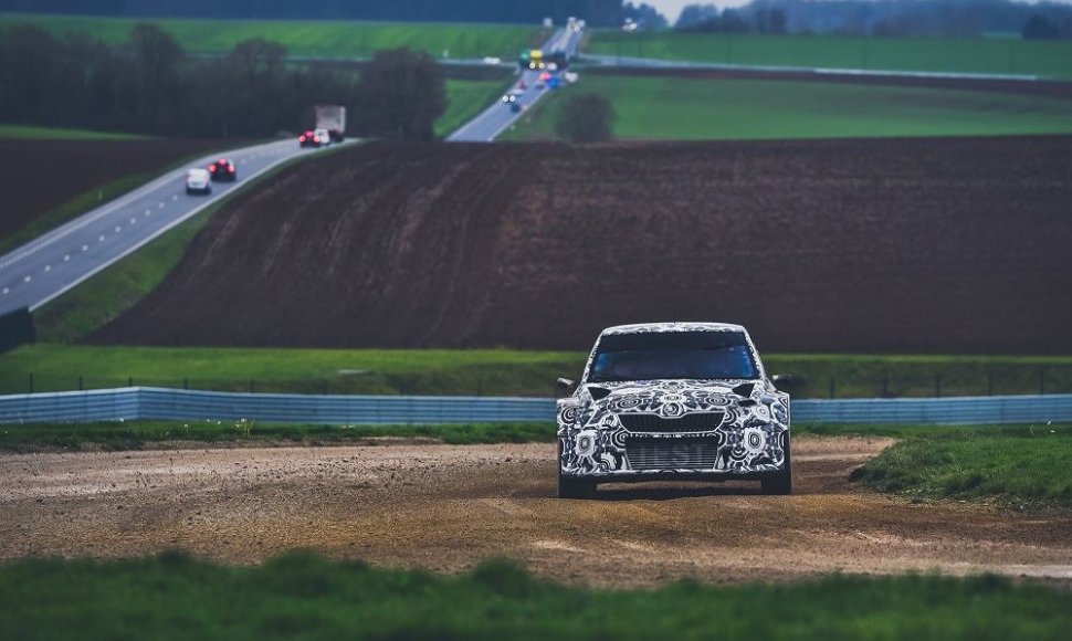 „Škoda Fabia“ WRX testuose Belgijoje