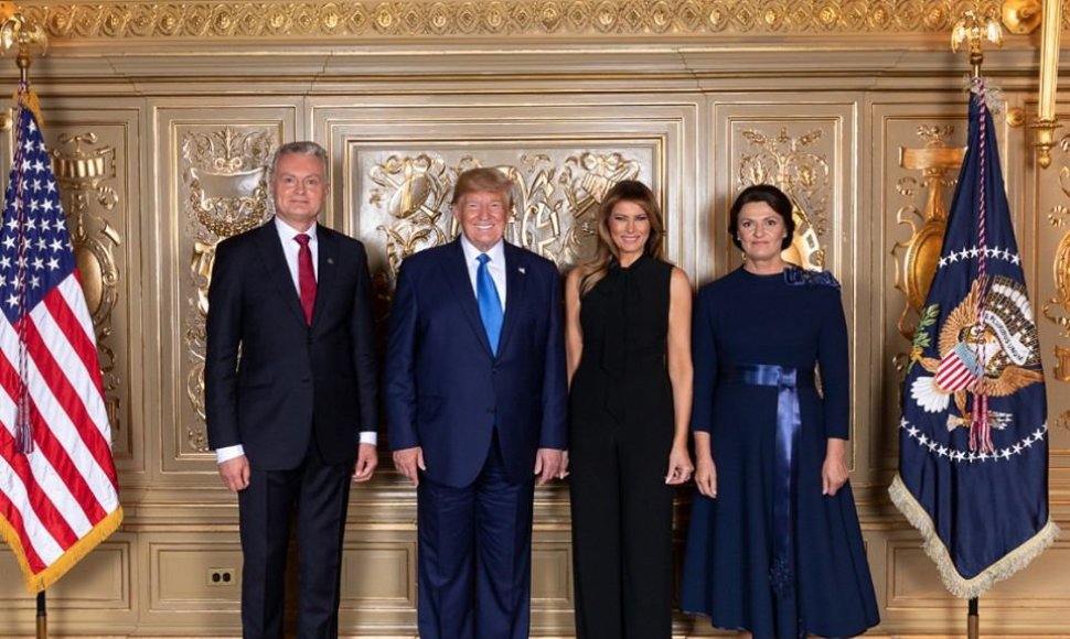 Gitanas ir Diana Nausėdos susitiko su Donaldu ir Melania Trumpais