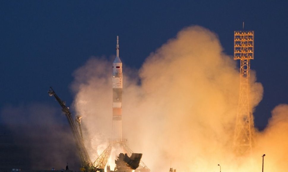 „Sojuz TMA-07M“ raketos pakilimas