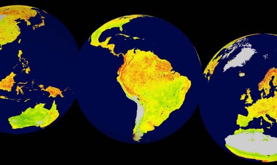 Klimato kaitos pokyčių žemėlapis