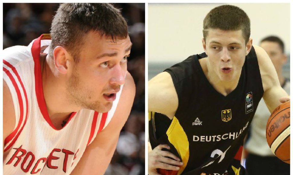 Donatas Motiejūnas ir Isaiah Hartensteinas